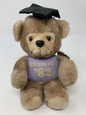 Wallace Berrie Class Of 82 Graduation Bear Newton Plush Stuffed Animal Toy 6.25