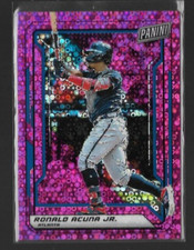 RARE 2019 Panini The National RONALD ACUNA VIP Pink Disco Prizm rc Serial/50 #56