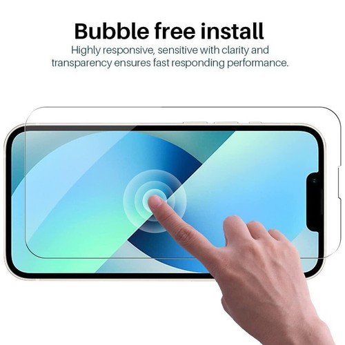 Protection écran en verre trempé premium pour iPhone 13 / 13 Pro / 14 / 16e - Photo 3 sur 5