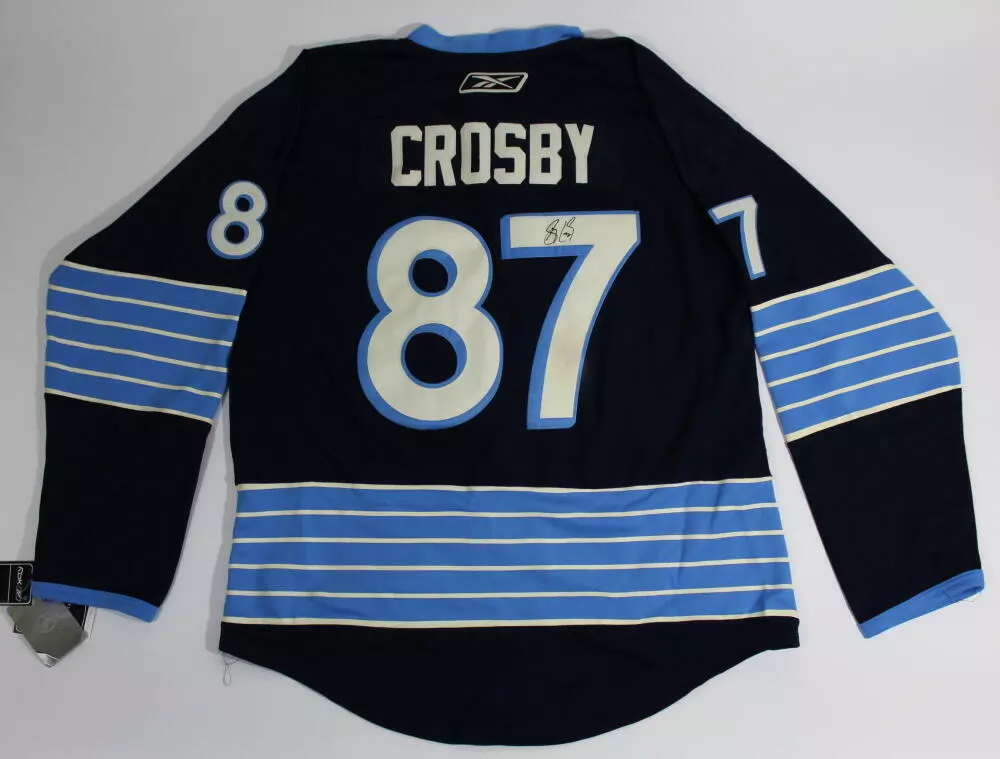 SIDNEY CROSBY SIGNED AUTOGRAPH AUTHENTIC WINTER CLASSIC JERSEY