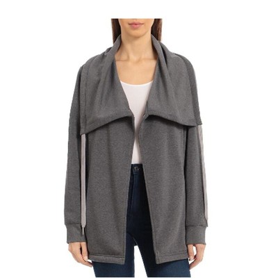 Bagatelle Draped Gray Coat Sweater Jacket Medium 