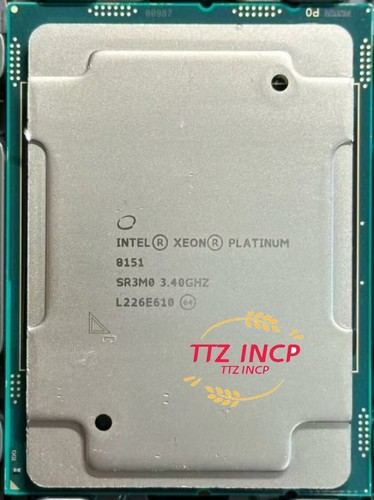 Intel Xeon Platinum 8151 CPU Processor 12 Core 3.4GHz Cache 240W SR3M0 LGA3647 - 第 1/3 張圖片
