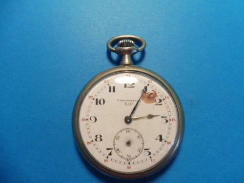 Ancienne Montre Gousset En Acier 'Germinal' - 51g, Mécanique, Ne Fonctionne Pas