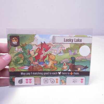 Flamecraft Board Game Lucky Lake Promo Card Cardboard Alchemy New