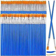 126 Pcs Small Paint Brushes Bulk, Kids Paint Brushes with Flat and Round