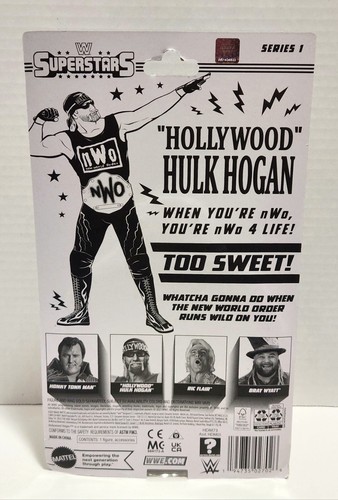 WWE Superstars Hollywood Hulk Hogan NWO Mattel New Action Figure Series 1 - Picture 4 of 4