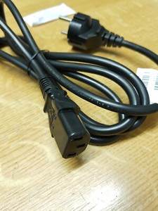 Stromkabel Kabel 1,8m für PC Computer Rechner Monitor Netzteil.. schwarz  #08