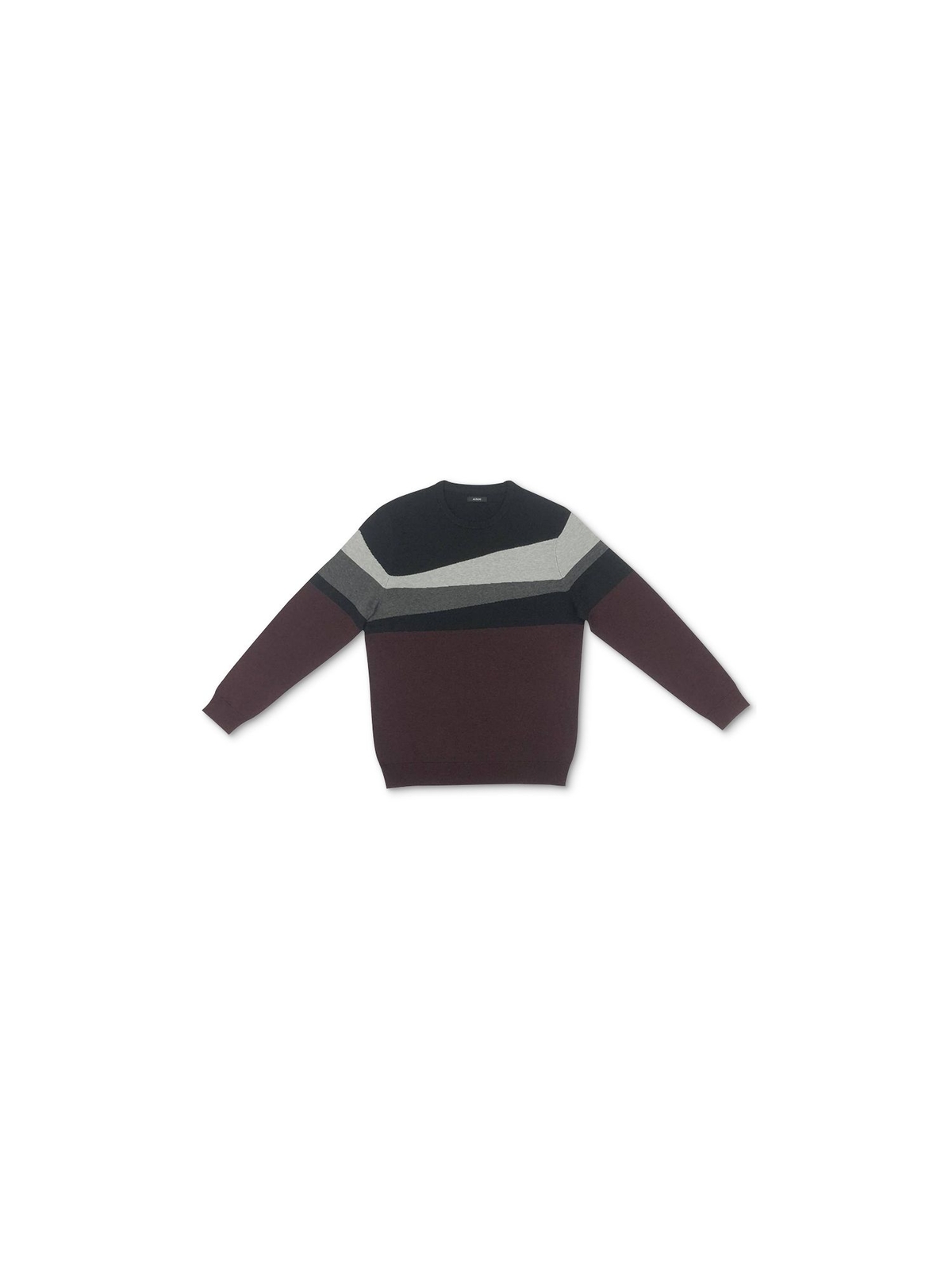 ALFANI Мужской бордовый пуловер в полоску с круглым вырезом свитер L 1990₽