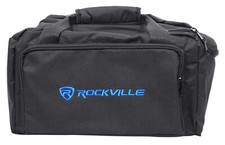 Rockville RLB80 Universal Travel Bag Fits 4x Slim Par Lights Controller Cables