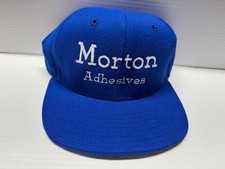 ⭐ MORTON ADHESIVES Vintage Snapback Trucker Hat Made in the USA Cap NWOT