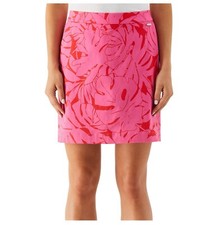 NWT RAFAELLA Ladies Stretch Skort with Pockets. MEDIUM. Color: Carmine Rose
