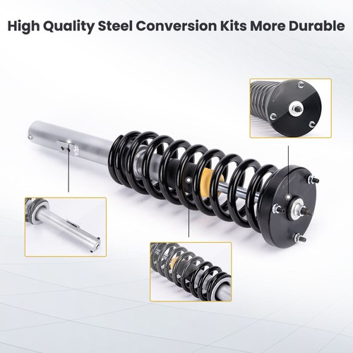 Airmatic Air to Coil Spring Conversion Kit for Mercedes S430 W220 2000-2006 4PCS - Picture 3 of 12