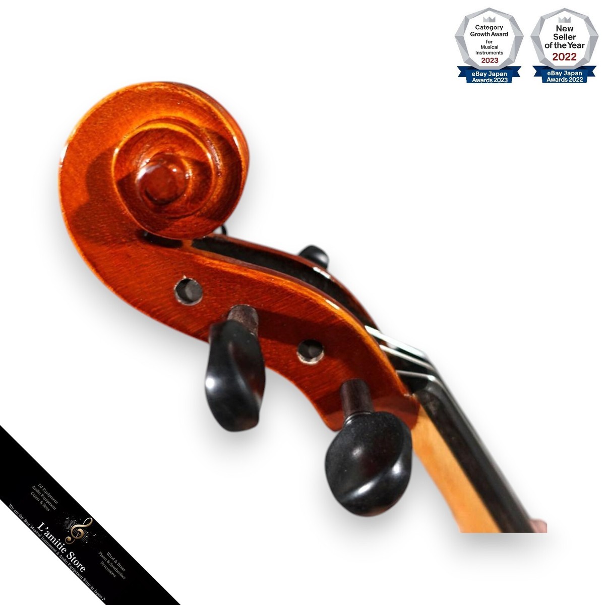 Samuel Eastman VL80 Size 4/4 Violin With Bow Hard Case 1y Samuel Eastman VL80 Size 4/4 Violin With Bow Hard Case 1y