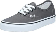 Vans Authentic Classic Canvas Pewter Black Skate Men Women Shoes