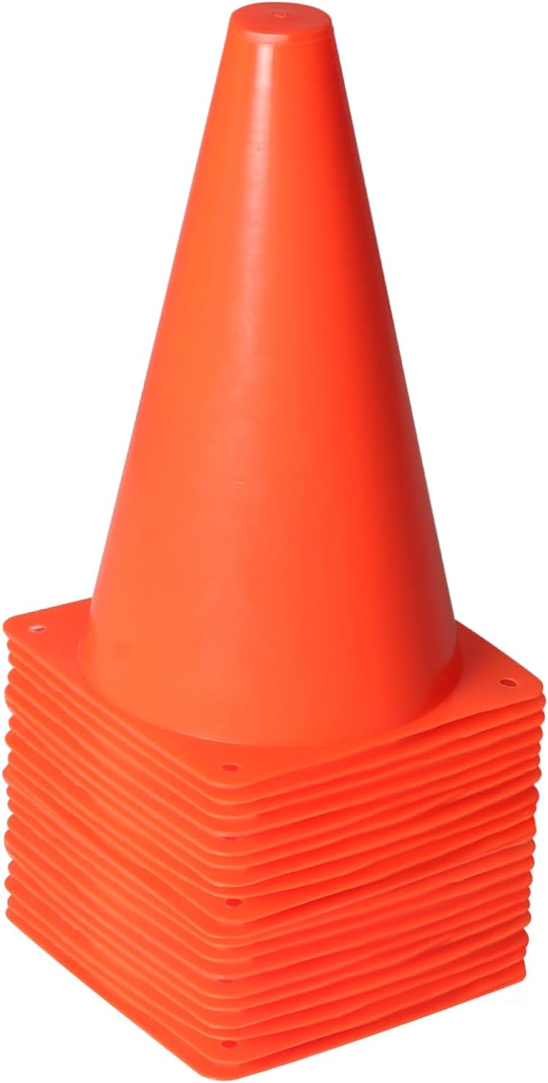 9 Inch Traffic Cones, Plastic Sports Cones, Soccer Training Cones for