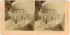 Stereo, Palestine, Jerusalem, The Mosque of Omar, The Mosque, 1899 Vintage Stere