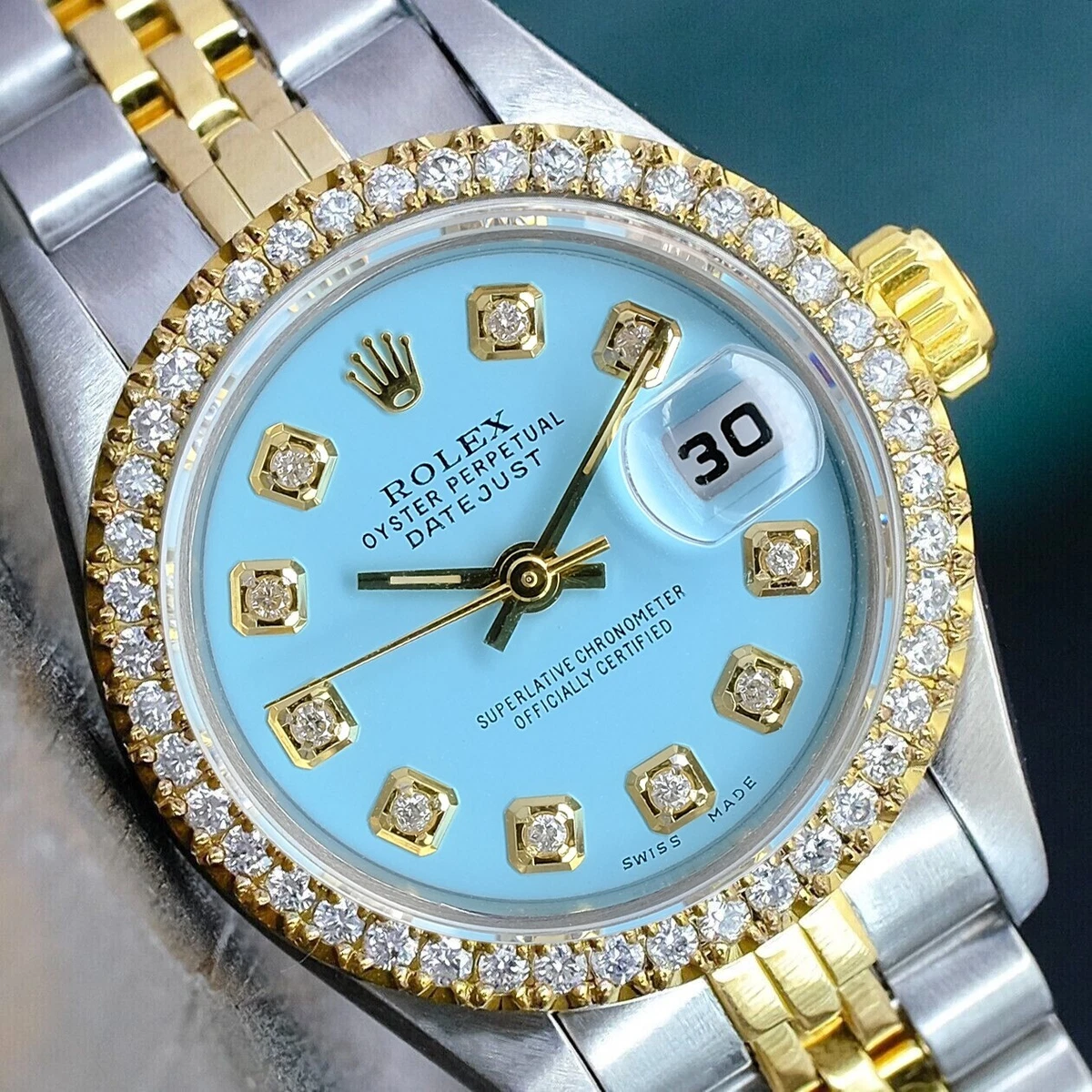 ladies datejust diamond bezel