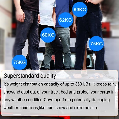 Hard Truck Tonneau Cover For 2019-2023 2024 Ford Ranger 5FT Short Bed TRI-Fold - Picture 10 of 15
