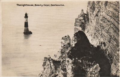 BEACHY HEAD, THE LIGHTHOUSE, EASTBOURNE, Sussex - Vintage POSTKARTE (Foto)