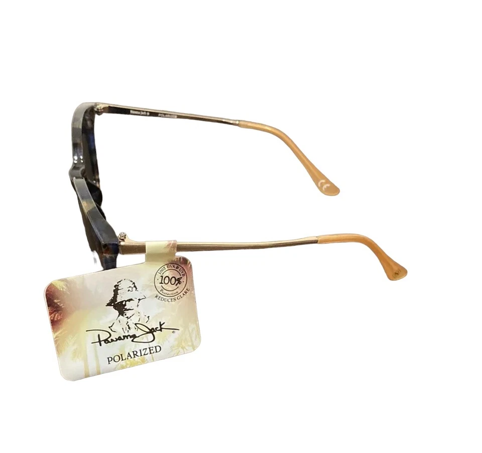 Óculos de sol Panama Jack polarizado concha de tartaruga 100% UVA-UVB - Imagem 3 de 4