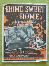 ORIGINAL SHEET MUSIC / 2 / HOME, SWEET HOME
