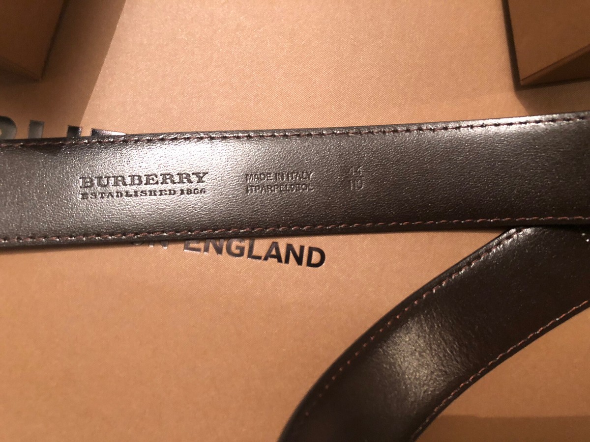 BURBERRY LONDON 100% AUTHENTIC NOVA CHECK BUCKLE Unisex BELT