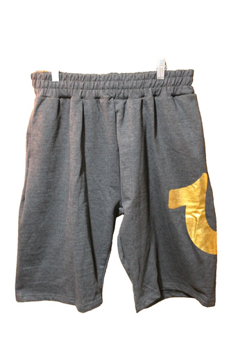 New with Tags True Religion Active Sweat Shorts Drawstring Black Gold Large XL - Picture 10 of 10
