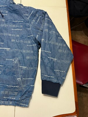 ジャケット・アウター Reversible Dimensions Logo Denim Jacket Supreme Reversible Dimensions Logo Denim Work Jacket (FW19