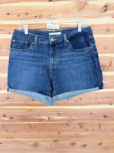 Blue Denim Shorts Cuffed Pockets | eBay