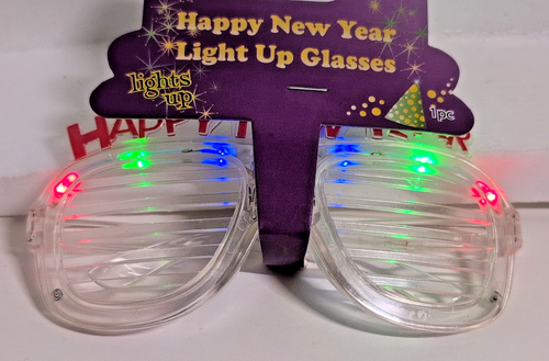 LED Glasses Light up Glasses Glowing Glasses for New Year Party Very Good Condit - Picture 3 of 8