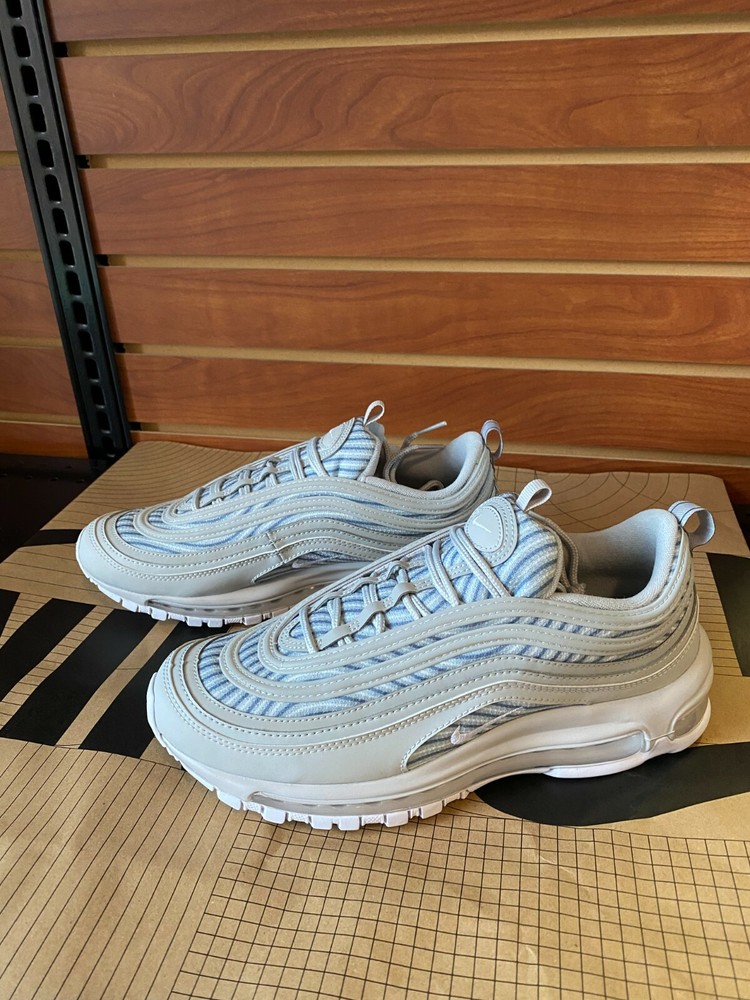 Custom Nike Air Max 97 Women's Grey Blue Sneakers ID By You