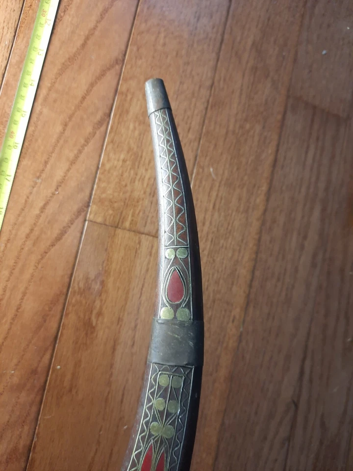 Espada pirata árabe marroquina antiga de aço Nimcha - Imagem 3 de 4