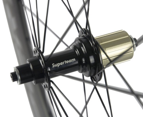 700C delantera 60mm + trasera 88mm bicicleta de carretera ruedas de carbono 60+88mm Clincher 23mm ancho 3K - Imagen 6 de 12