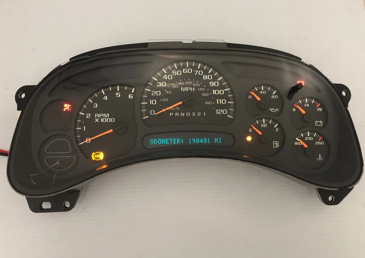 05 06 CHEVROLET SILVERADO USED INSTRUMENT CLUSTER P 15287370
