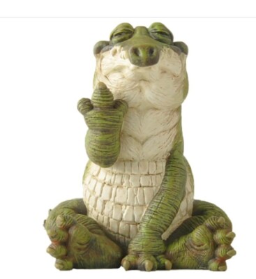 Baby Alligator Florida Gator Giving the middle Finger Holiday Stocking Stuffer