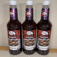 Master Of Mixes Handcrafted Manhattan Mixer 1L (33.8 Fl Oz) 3 Bottles 01/2027