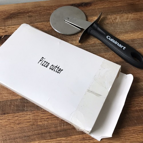 Vtg Cuisinart Pizza Cutter USA Utensil Slicer Stainless 2.75” Blade Discolored - 第 6/6 張圖片