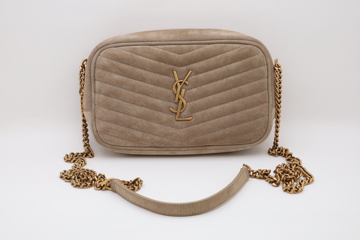 YSL Saint Laurent Lou Mini Suede Crossbody Bag | eBay