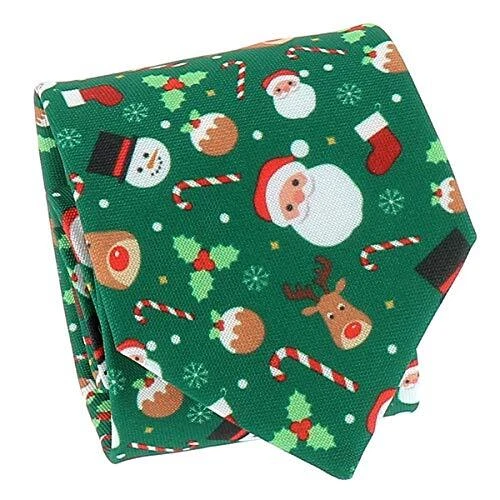 4 Cravatte natalizie vintage - Babbo Natale - Pupazzo di neve