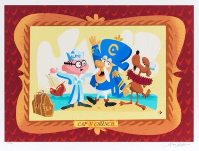 Alan Bodner SIGNED Cap'n Crunch Cereal Paper Print Limited Edition