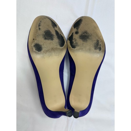Talbot’s Damen lila Leder runde Spitze Absatz Pumps-Größe 8M - Bild 7 von 8