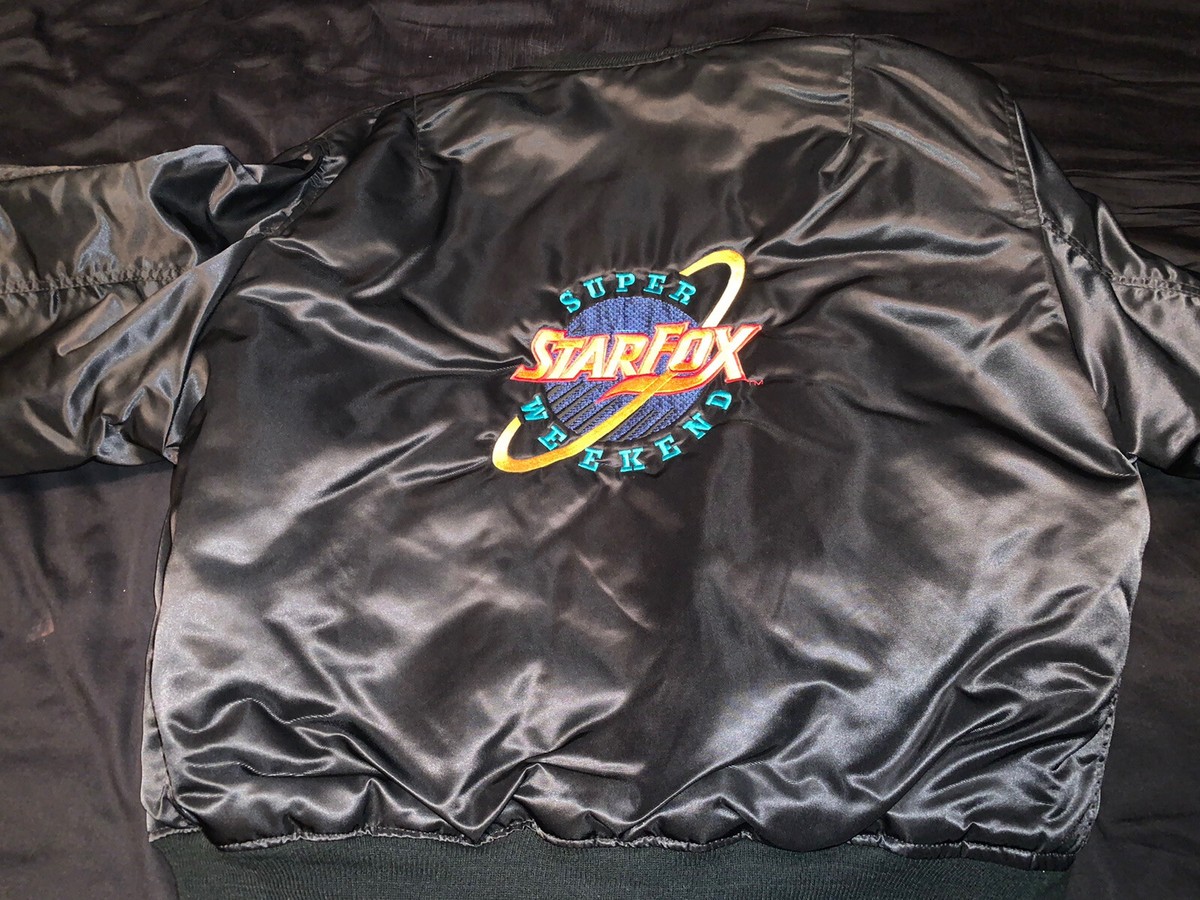 Vintage Nintendo Star Fox Bomber Jacket Powerfest MINT Mario Luigi