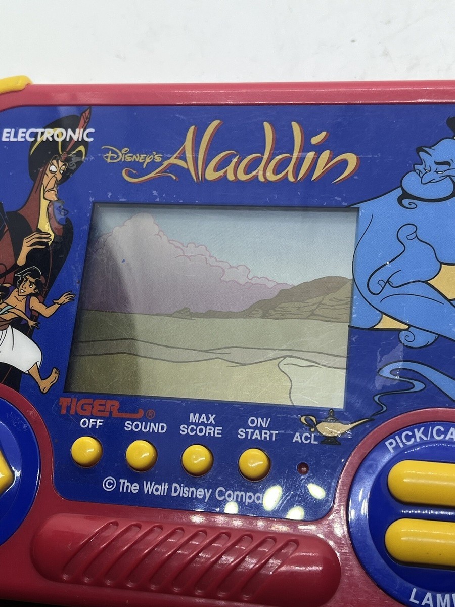 Rare HTF Vintage 1990 Tiger Electronics Disney's Aladdin Handheld