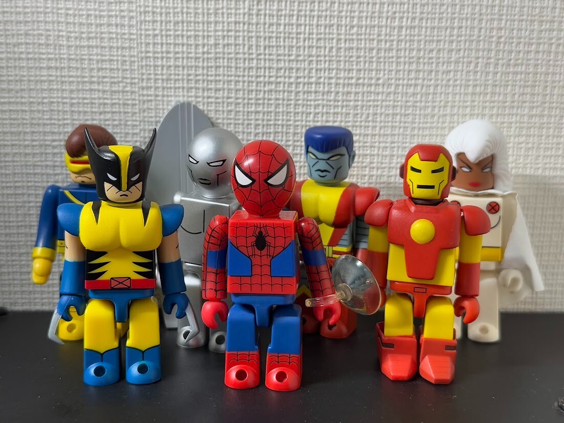 Marvel Super Heroes Series 1 Medicom Kubrick COMPLETE 7 SET Spider  