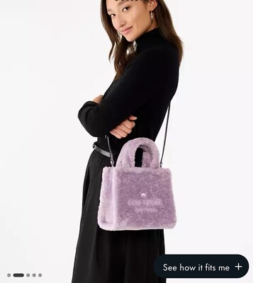 トートバッグ JILLSTUART Fluffy Small Cross Tote Bag 4 COLORS (JLBA3F350BK org.jpg