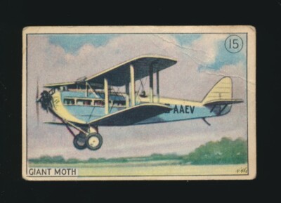 1930 C111 Tuckett's Tobacco (Canada) AEROPLANE SERIES -#15 Giant MOTH