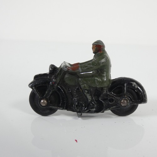 Dinky 37A Civilian Motorcyclist Green Rider Army Vintage Rare Toy Bike - Picture 14 of 23