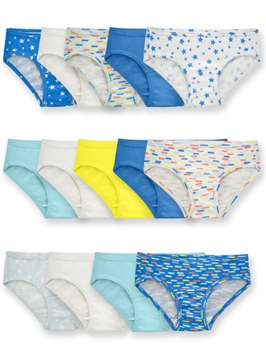 Fruit of the Loom Girls' Cotton Hipster Underwear, 20 Pack, Sizes 4-14 - Picture 6 of 10
