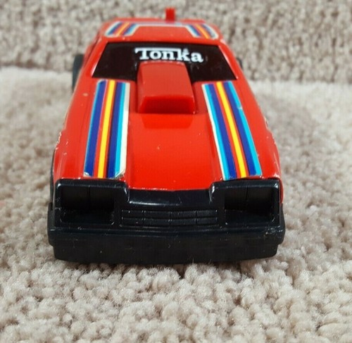 1970's-80's Tonka Pressed Steel Clutch Popper Chevrolet Monza Red Made In Japan - Picture 4 of 11