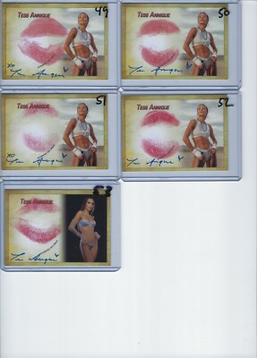 Tess Annique Signed & Kissed Trading Card #50 Maxim Cosmopolitan Nutritionalist